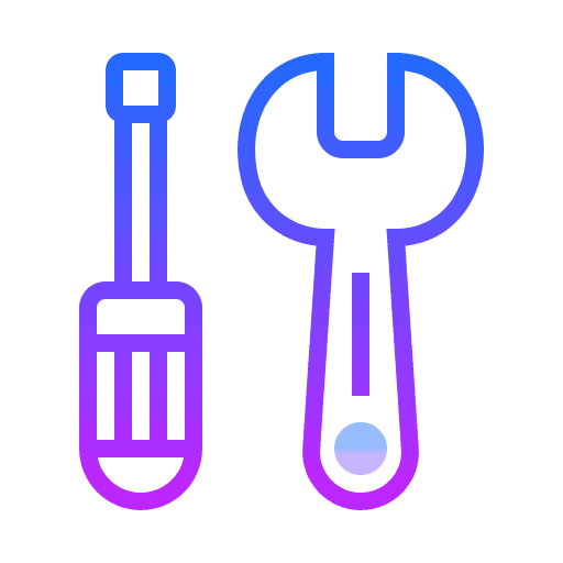 Icon of a screwdriver and wrench representing tools for automotive repair, highlighting PayOnce Repair Coverage benefits for dealerships.